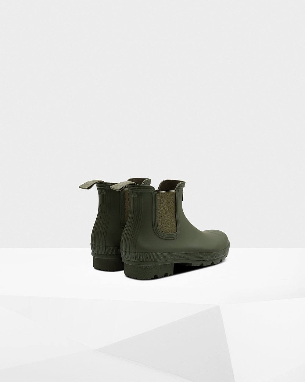 Botas Chelsea Original Hunter Hombre - Verde Oscuro Oliva - 879051MTO